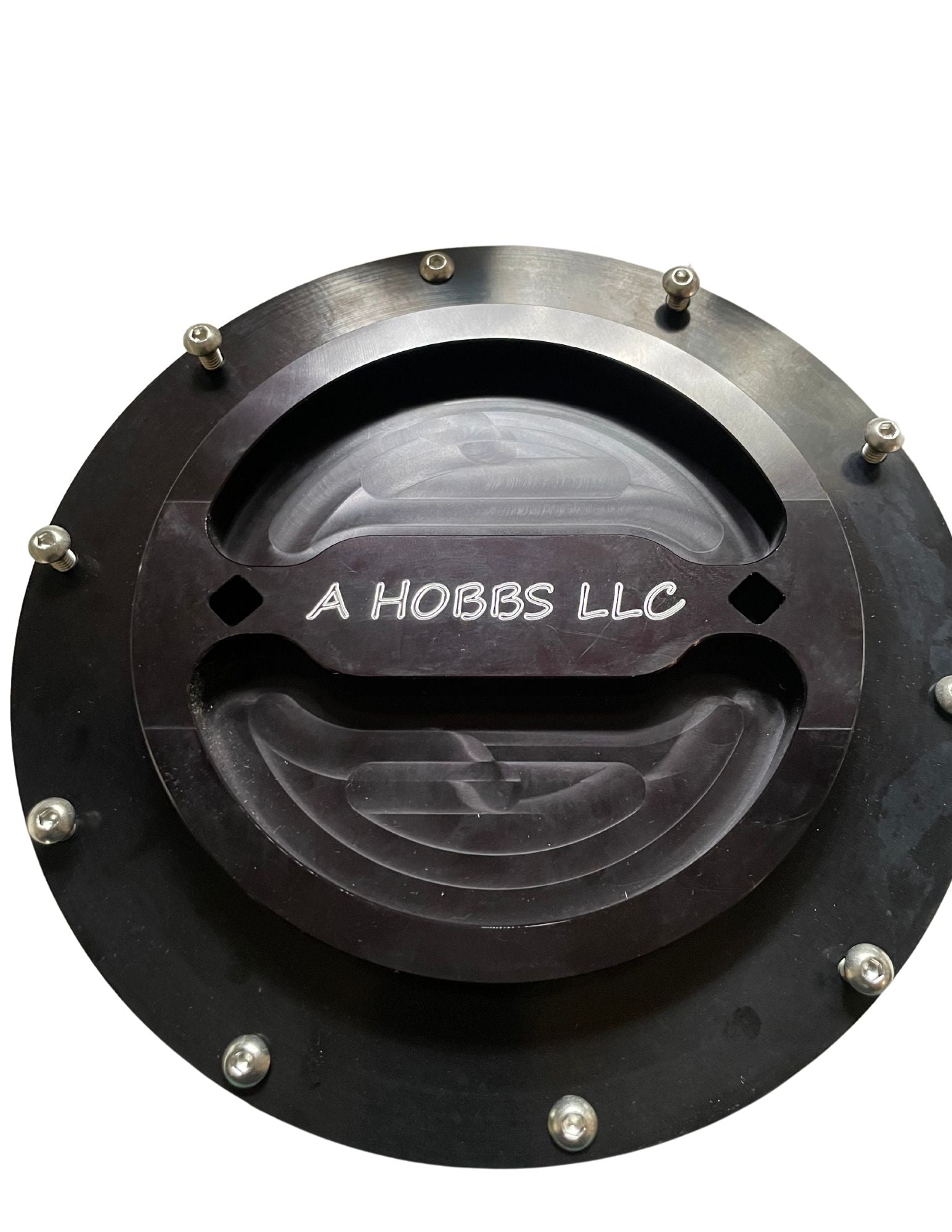 AHOBBS - Anodized Black 6" Billet Ice Tank Lid