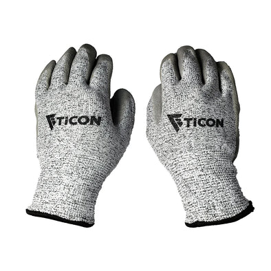Ticon Fabrication Basics Nitrile Coated Anti-Cut 5/Abrasion Resistant Gloves - 1 Pair